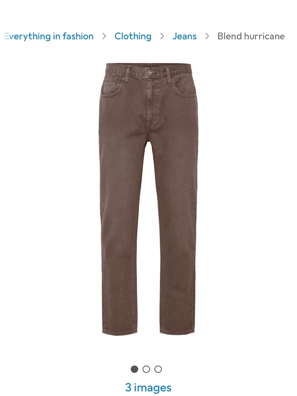 Relaxed Fit Men's Jeans in Brown